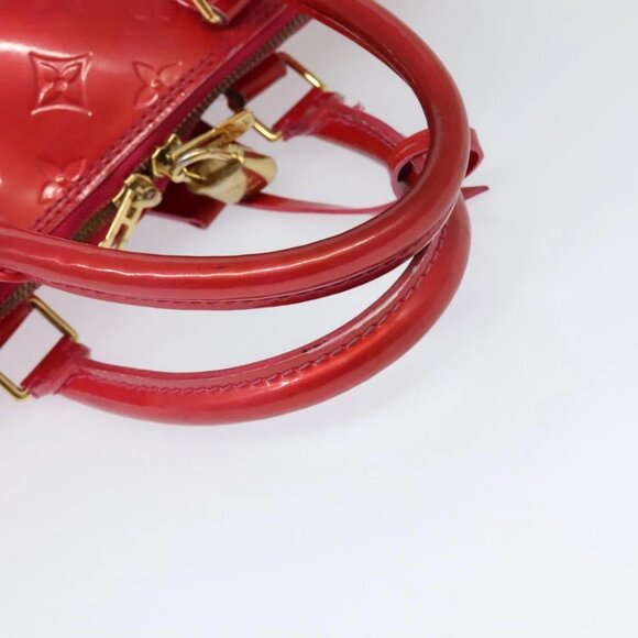 LOUIS VUITTON Monogram Vernis Alma GM Hand Bag Rose Pop - Picture 7 of 16